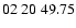 $ 02\ 20\ 49.75$