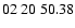 $ 02\ 20\ 50.38$