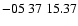 $ -05\ 37\ 15.37$