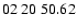 $ 02\ 20\ 50.62$