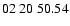 $ 02\ 20\ 50.54$