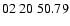 $ 02\ 20\ 50.79$