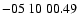 $ -05\ 10\ 00.49$