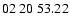 $ 02\ 20\ 53.22$