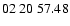 $ 02\ 20\ 57.48$