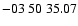 $ -03\ 50\ 35.07$