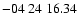 $ -04\ 24\ 16.34$