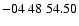 $ -04\ 48\ 54.50$