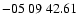 $ -05\ 09\ 42.61$
