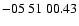 $ -05\ 51\ 00.43$