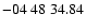 $ -04\ 48\ 34.84$