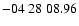$ -04\ 28\ 08.96$