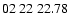 $ 02\ 22\ 22.78$