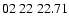 $ 02\ 22\ 22.71$
