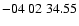 $ -04\ 02\ 34.55$