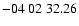 $ -04\ 02\ 32.26$
