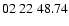 $ 02\ 22\ 48.74$