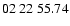 $ 02\ 22\ 55.74$
