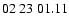$ 02\ 23\ 01.11$