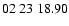 $ 02\ 23\ 18.90$