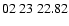 $ 02\ 23\ 22.82$