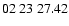 $ 02\ 23\ 27.42$
