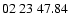 $ 02\ 23\ 47.84$