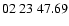 $ 02\ 23\ 47.69$