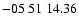 $ -05\ 51\ 14.36$