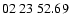 $ 02\ 23\ 52.69$