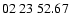 $ 02\ 23\ 52.67$