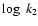 $\log~ k_2$