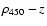 $\rho_{450}-z$