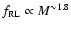 $f_{\rm RL}\propto M^{\sim1.8}$