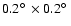 $0.2\hbox{$^\circ$ }\times0.2\hbox{$^\circ$ }$