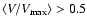 $\langle V/V_{\rm max} \rangle >0.5$