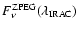 $F_{\nu}^{\rm ZPEG}(\lambda_{\rm IRAC})$
