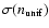 $\sigma( n_{\rm unif} )$