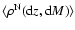 $\langle
\rho^{\rm N}({\rm d}z,{\rm d}M) \rangle$