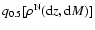 ${q}_{0.5}[\rho^{\rm N}({\rm d}z,{\rm d}M)]$