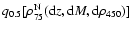 ${q}_{0.5}[ \rho_{75}^{\rm N}({\rm d}z,{\rm d}M,{\rm d}\rho_{450})]$