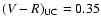 $(V-R)_{\rm UC}=0.35$