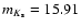 $m_{K_{\rm s}}=15.91$