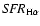 ${\it SFR}_{\rm H\alpha}$