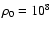 $\rho_0 = 10^8$