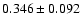 $0.346\pm 0.092$