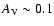 $A_{\rm V}\sim 0.1$
