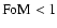 ${\rm FoM}<1$