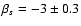 $\beta_s = -3 \pm 0.3$