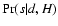 $\Pr(s\vert d,H)$